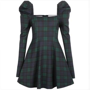 Selkie Scotland Plaid Holiday Chateau Dress NWT